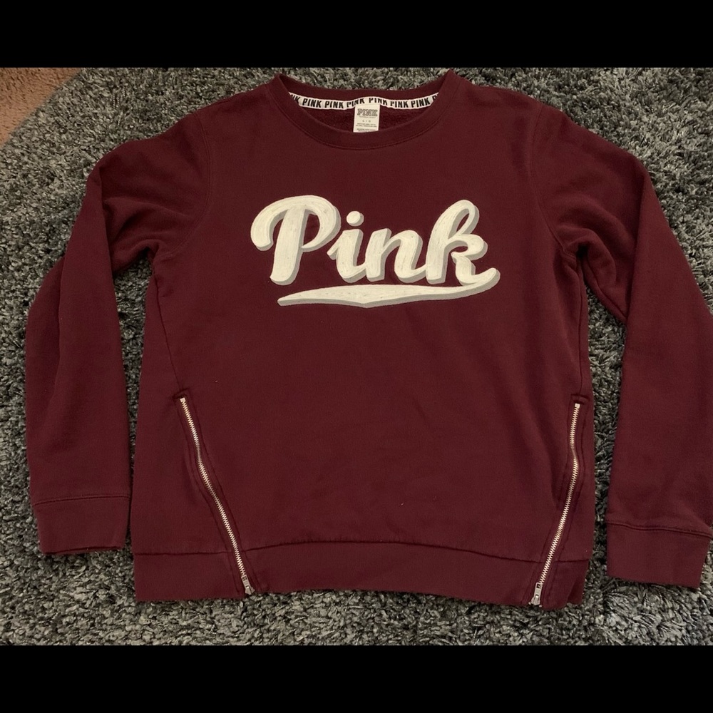 Pink Victoria Secret Crew Neck Hoodie